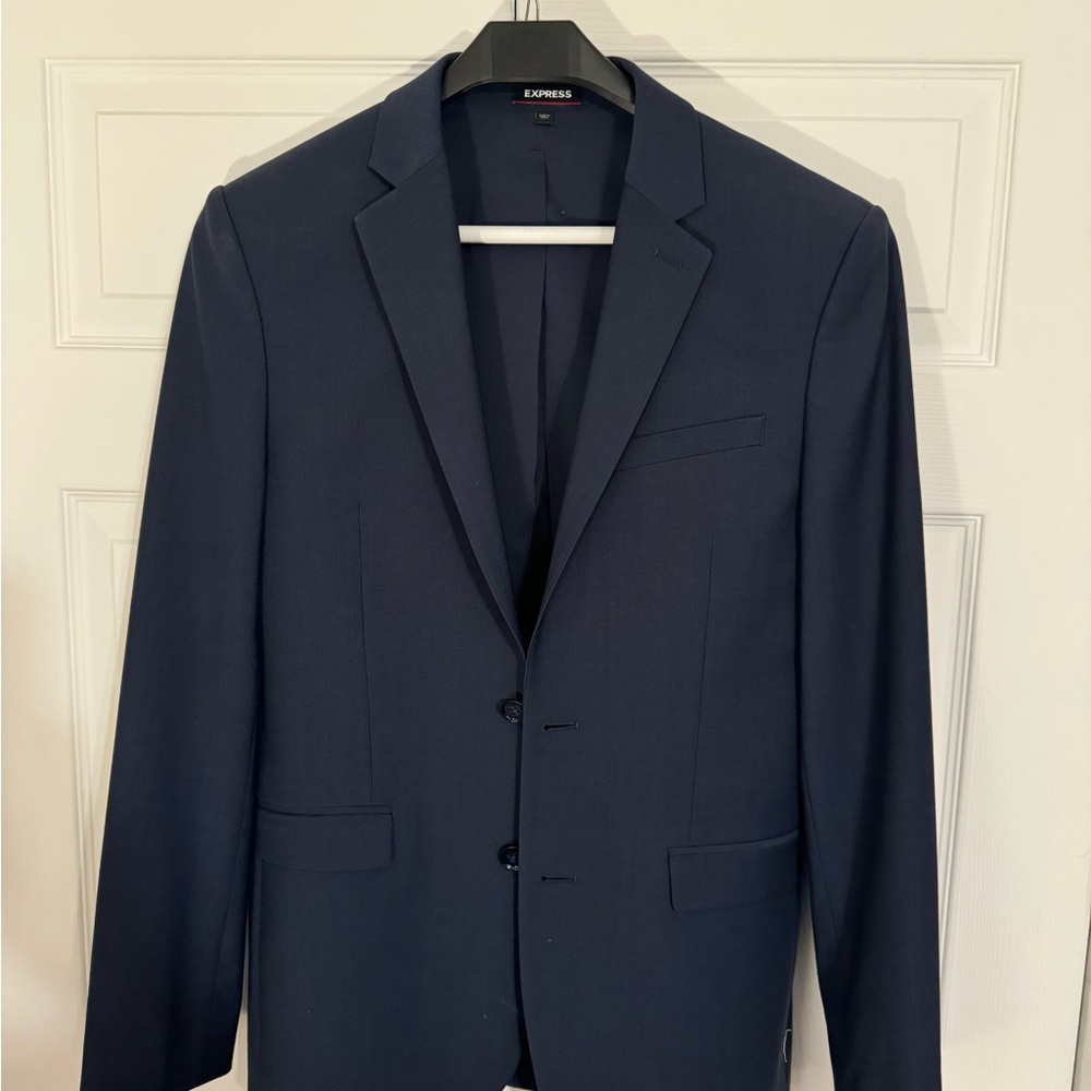 Express Men's Dark Blue Suit Jacket